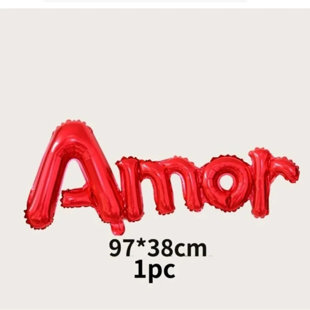 Valentine's day 1pc letter‎ shaped foil balloon Red color home decor